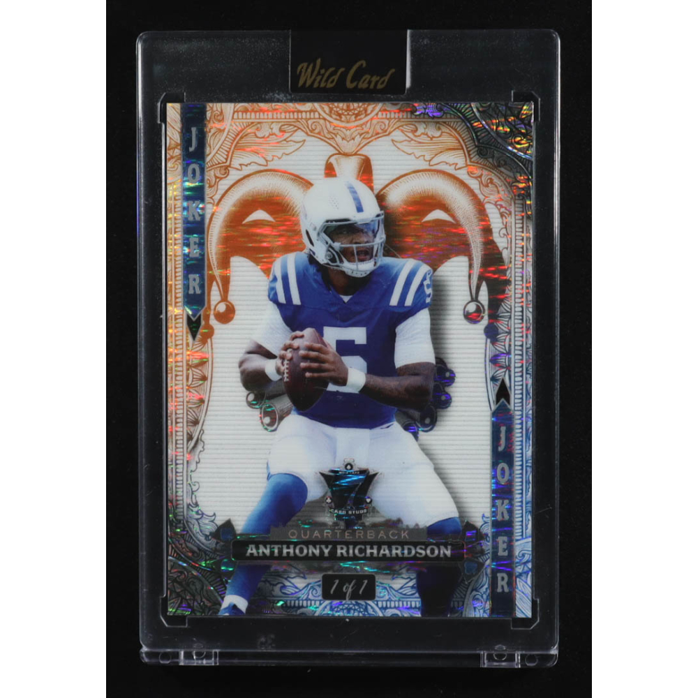 Anthony Richardson 2024 Wild Card 7 Card Studs Joker Orange #W7JWAR RC #1/1 at PristineAuction.com