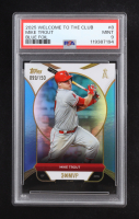 Mike Trout 2025 Topps Welcome to the Club 3X MVP Blue Foil #8 #099/150 (PSA 9) at PristineAuction.com