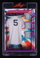 Joe DiMaggio 2023 Leaf Art of Sport Work of Art Purple Spectrum Holofoil #WA14 #2/5 at PristineAuction.com
