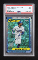 Mookie Betts 2025 Topps '90 Topps Silver Pack Chrome Aqua Refractors #T90C81 #043/199 (PSA 9) at PristineAuction.com