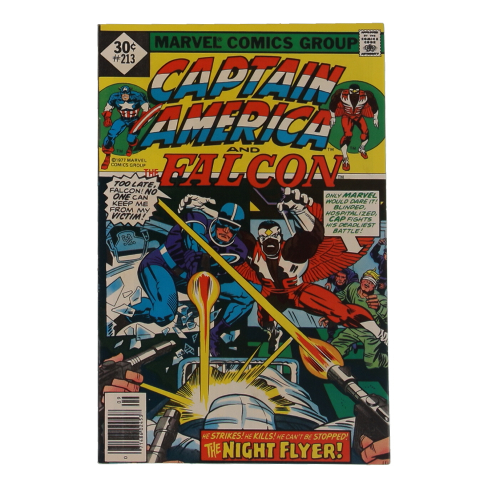 1977 "Captain America And The Falcon" Issue #213 Marvel Comic Book at PristineAuction.com