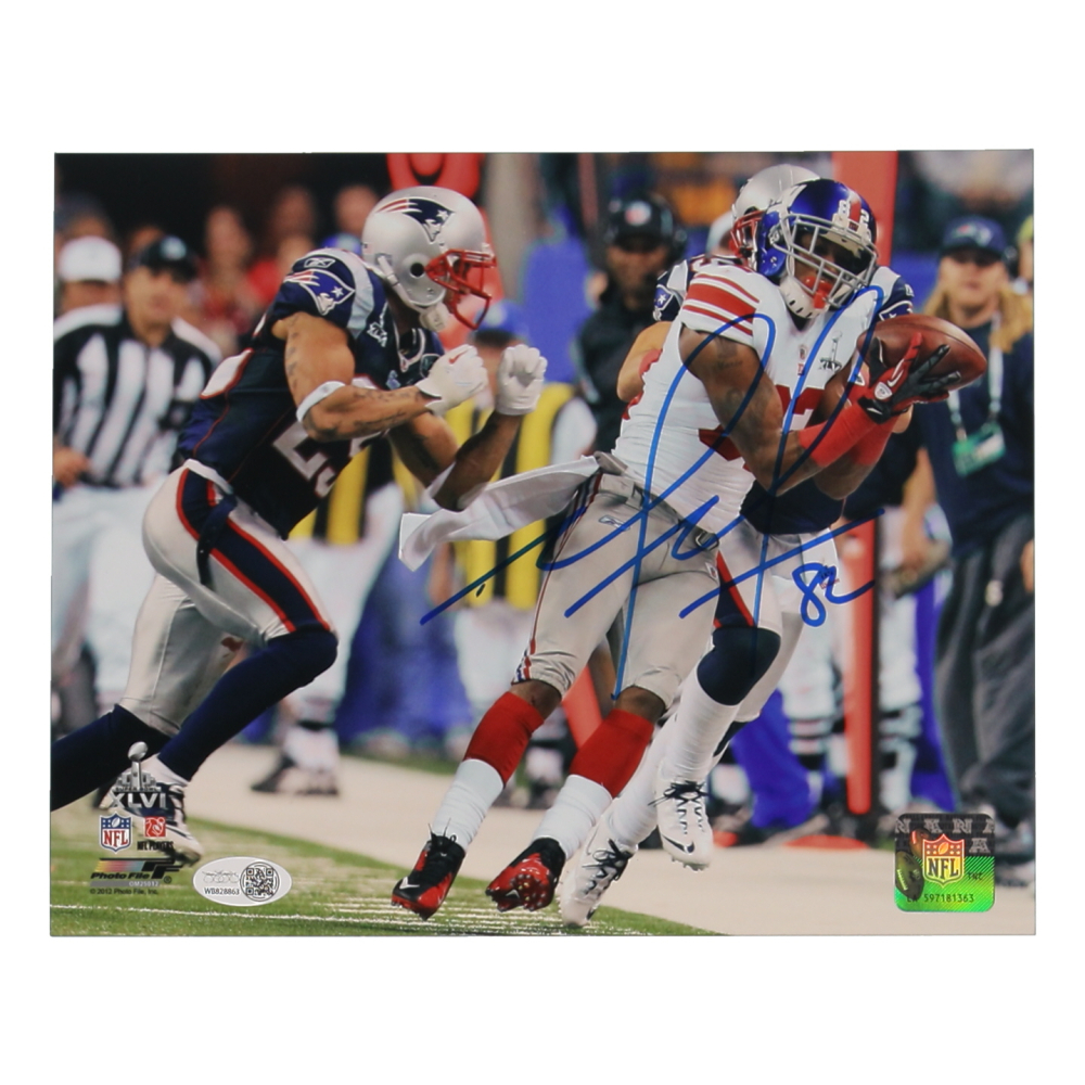 Mario Manningham Signed Giants 8x10 Photo (JSA) at PristineAuction.com