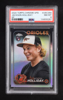 Jackson Holliday 2024 Topps Chrome Update Photo Variations #USC200 RC (PSA 8) at PristineAuction.com
