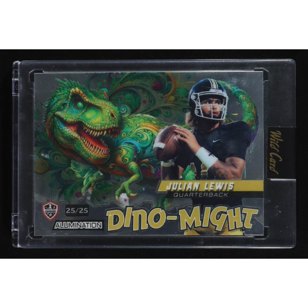 Julian Lewis 2024 Wild Card Alumination Dino-Might Silver #DMTRX1JL RC #25/25 at PristineAuction.com Julian Lewis 2024 Wild Card Alumination Dino-Might Silver #DMTRX1JL RC #25/25 at PristineAuction.com