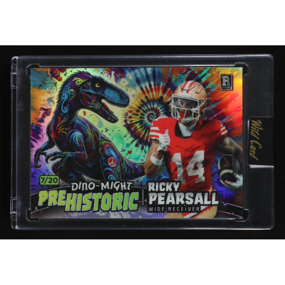 Ricky Pearsall 2024 Wild Card Alumination Dino-Might Tie Dye #PHRAP1RP RC #7/20 at PristineAuction.com