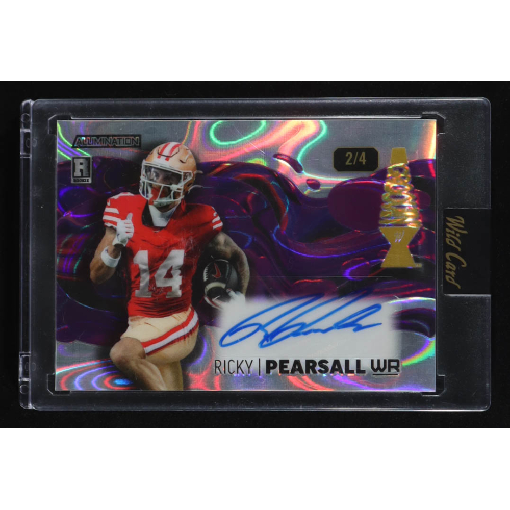 Ricky Pearsall 2024 Wild Card Alumination Groovin' Autographs Lava #AGARP RC #2/4 at PristineAuction.com