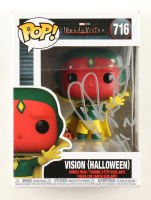 Paul Bettany Signed "Wanda Vision" Vision (Halloween) #716 Funko Pop! Vinyl Figure Inscribed "Viz" (Beckett) at PristineAuction.com