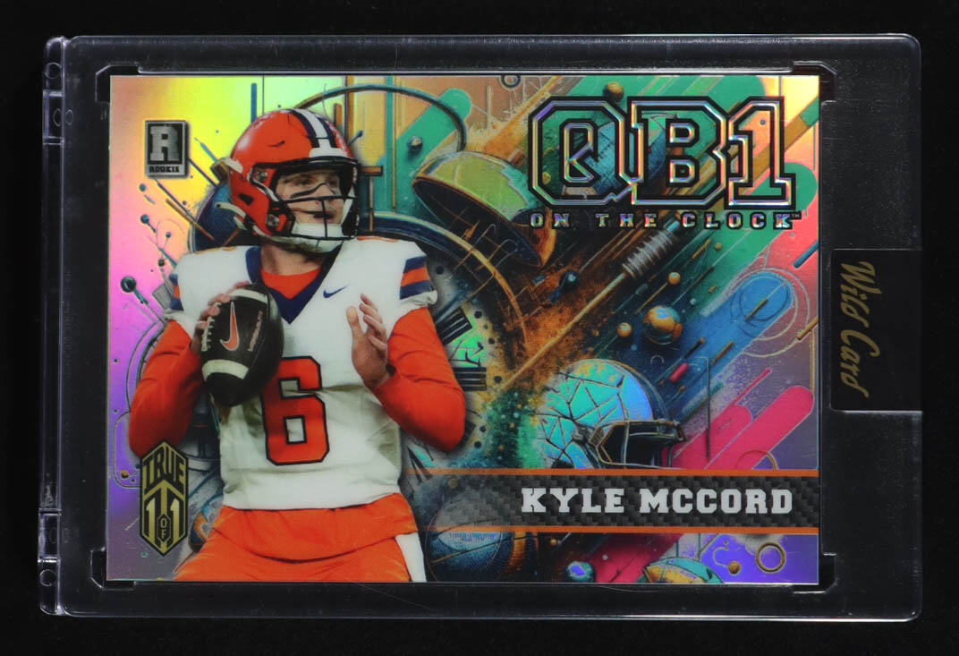 Kyle McCord 2024 Wild Card QB1 On the Clock Silver #OCDDKM1 #1/1 at PristineAuction.com Kyle McCord 2024 Wild Card QB1 On the Clock Silver #OCDDKM1 #1/1 at PristineAuction.com