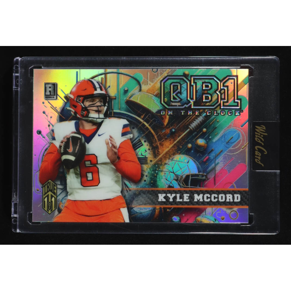Kyle McCord 2024 Wild Card QB1 On the Clock Silver #OCDDKM1 #1/1 at PristineAuction.com