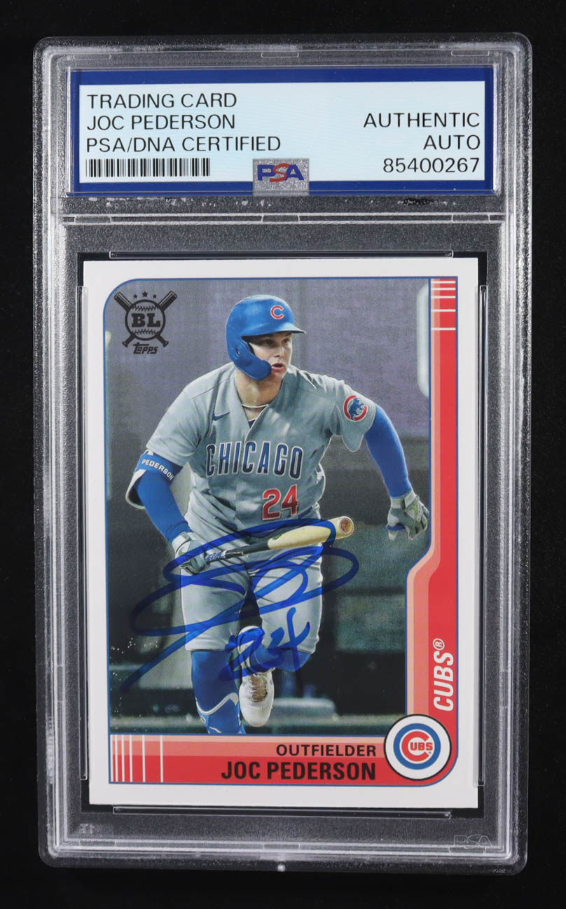 Joc Pederson Signed 2021 Topps Trading Card Auto #126 (PSA | Autograph Grade PSA Authentic) at PristineAuction.com Joc Pederson Signed 2021 Topps Trading Card Auto #126 (PSA | Autograph Grade PSA Authentic) at PristineAuction.com