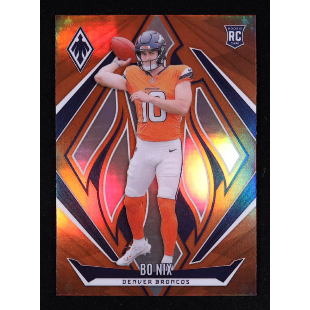 Bo Nix 2024 Panini Phoenix Orange #159 RC at PristineAuction.com