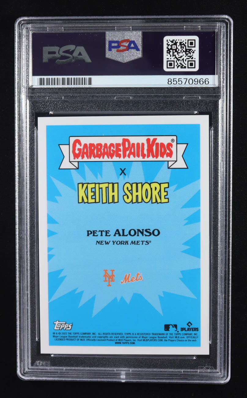 Pete Alonso Signed 2022 Topps Trading Card Auto Garbage Pail Kids x Keith Shore Popular Pete (PSA | Autograph Grade PSA Authentic) at PristineAuction.com Pete Alonso Signed 2022 Topps Trading Card Auto Garbage Pail Kids x Keith Shore Popular Pete (PSA | Autograph Grade PSA Authentic) at PristineAuction.com