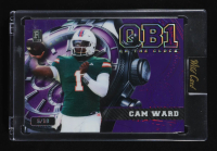 Cameron Ward 2024 Wild Card QB1 On the Clock Purple #OCWPLCW1 #5/18 at PristineAuction.com
