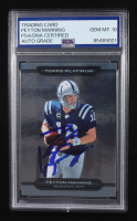 Peyton Manning Signed 2010 Topps Trading Card Auto Platinum #1 (PSA | Autograph Graded 10) at PristineAuction.com