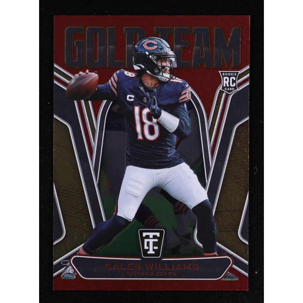 Caleb Williams 2024 Totally Certified Gold Team Mirror Red #16 #129/249 RC at PristineAuction.com