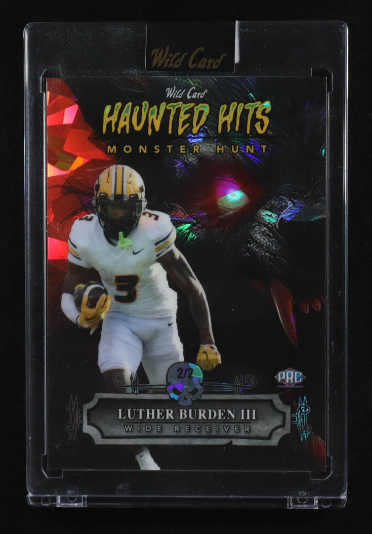 Luther Burden III 2024 Wild Card Haunted Hits Monster Hunt Werewolf Red Ice #HHWWLB #2/2 RC at PristineAuction.com Luther Burden III 2024 Wild Card Haunted Hits Monster Hunt Werewolf Red Ice #HHWWLB #2/2 RC at PristineAuction.com