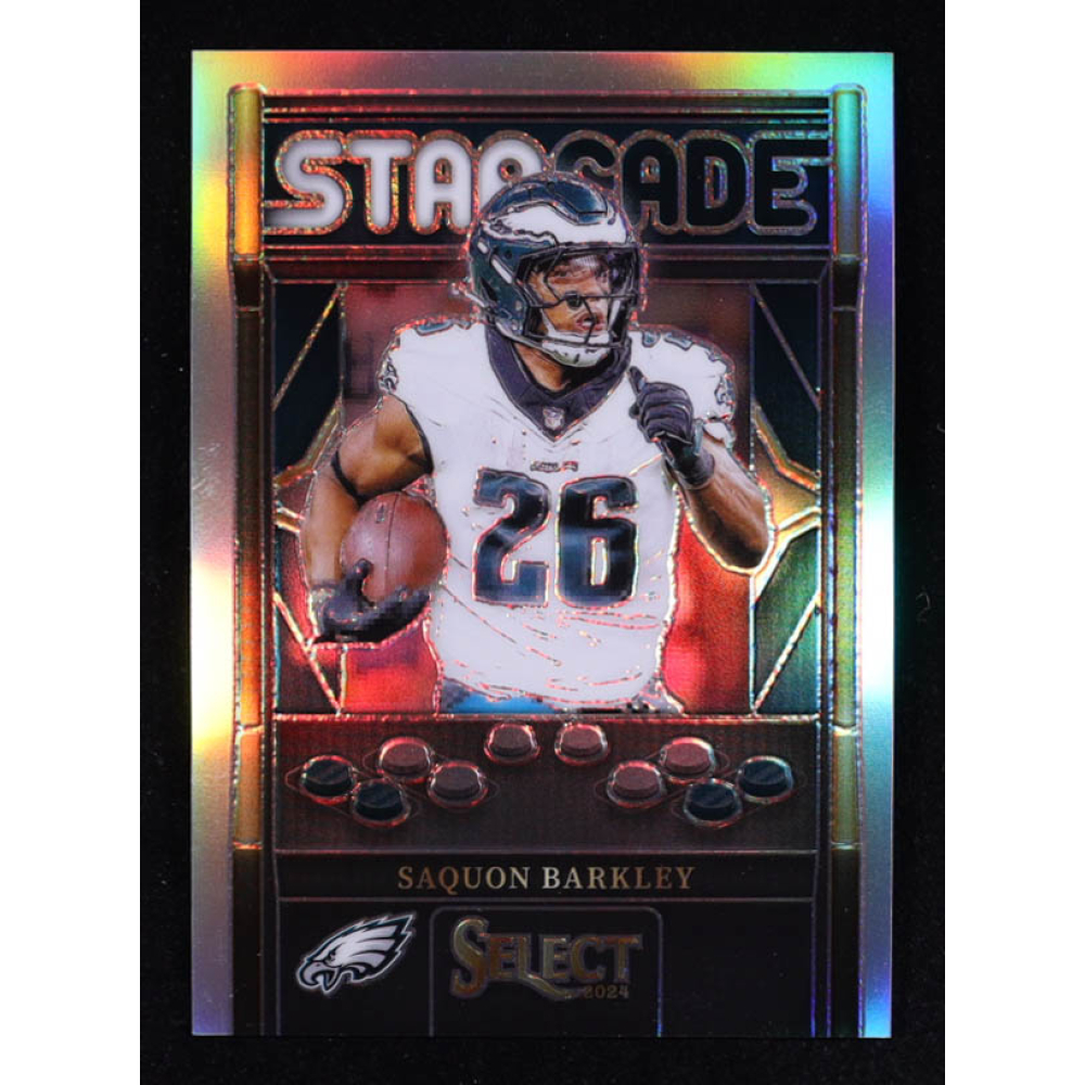 Saquon Barkley 2024 Select Starcade #25 at PristineAuction.com