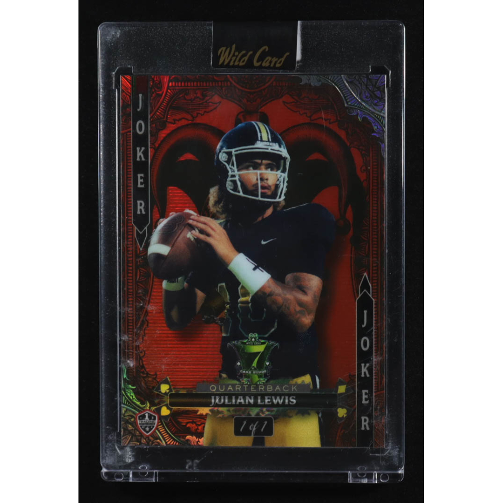Julian Lewis 2024 Wild Card 7 Card Studs Joker Red #7JWJL RC #1/1 at PristineAuction.com
