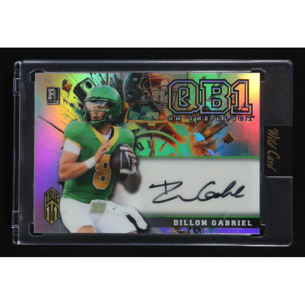 Dillon Gabriel 2024 Wild Card QB1 On the Clock Autographs Silver #OCDDDG1A #1/1 at PristineAuction.com