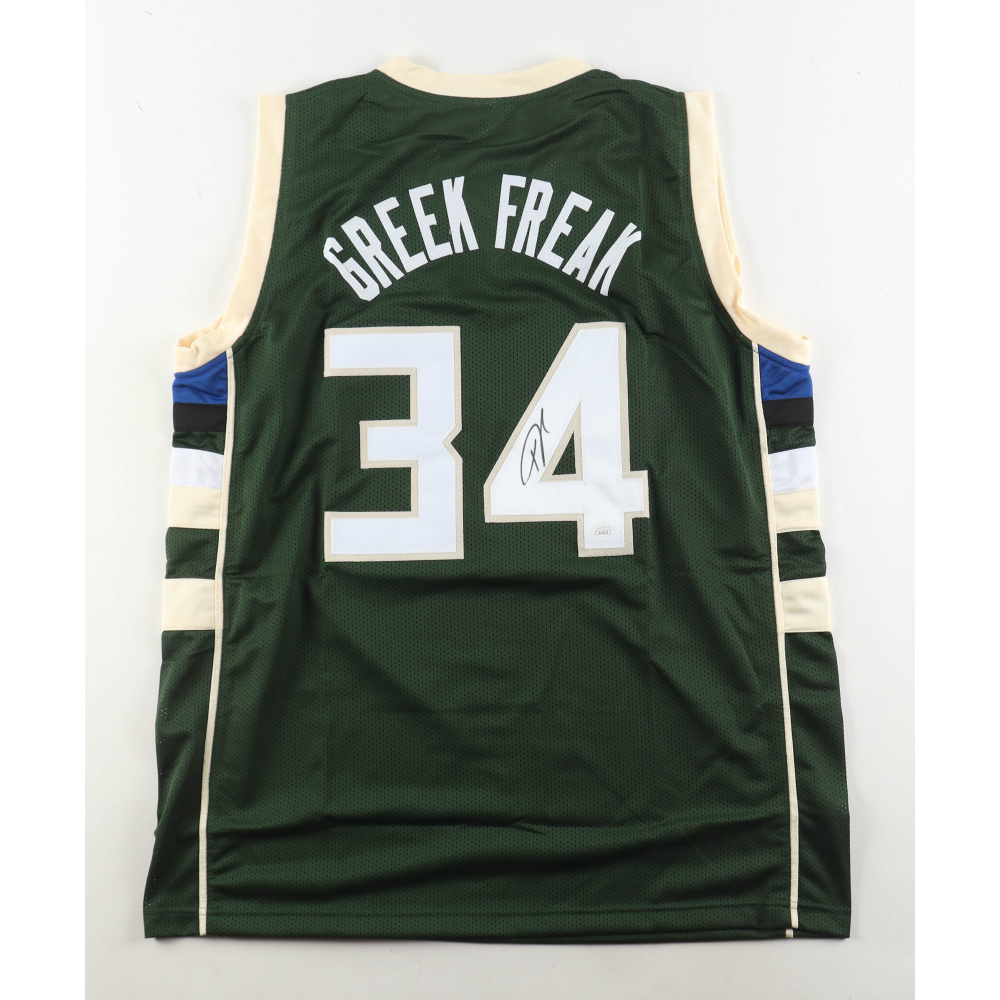 Giannis Antetokounmpo Signed Jersey (JSA) at PristineAuction.com