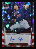 Cooper Consiglio 2025 USA Baseball Stars and Stripes Collegiate National Team Signatures Crystals #37 #12/25 RC at PristineAuction.com