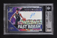 Lonnie Walker IV 2018-19 Donruss Optic Fast Break Signatures #95 RC (BGS 9) at PristineAuction.com