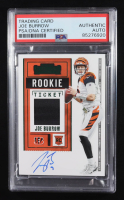 Joe Burrow Signed 2020 Panini Contenders Rookie Ticket Football Trading Card Auto #RTS-JBU RC (PSA | Autograph Grade PSA Authentic) at PristineAuction.com