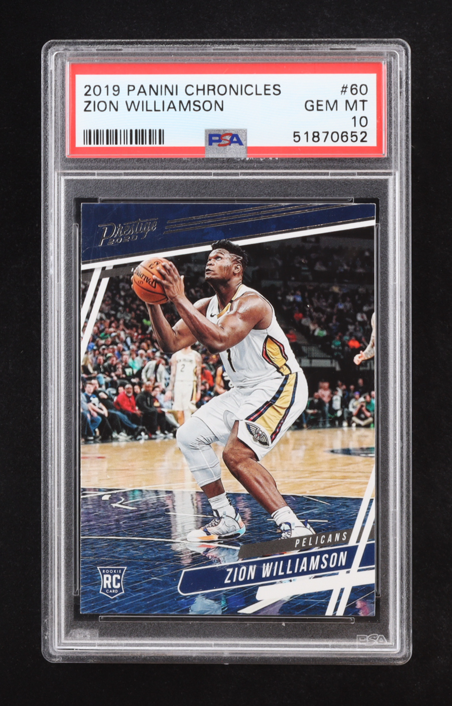 Zion Williamson 2019-20 Panini Chronicles #60 RC / Prestige (PSA 10) at PristineAuction.com Zion Williamson 2019-20 Panini Chronicles #60 RC / Prestige (PSA 10) at PristineAuction.com