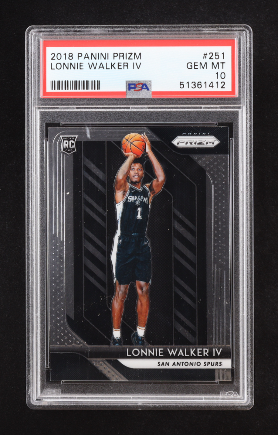 Lonnie Walker IV 2018-19 Panini Prizm #251 RC (PSA 10) at PristineAuction.com Lonnie Walker IV 2018-19 Panini Prizm #251 RC (PSA 10) at PristineAuction.com