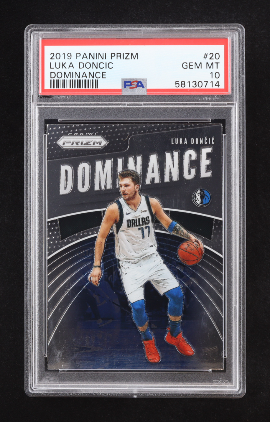 Luka Doncic 2019-20 Panini Prizm Dominance #20 (PSA 10) at PristineAuction.com Luka Doncic 2019-20 Panini Prizm Dominance #20 (PSA 10) at PristineAuction.com