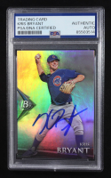 Kris Bryant Signed 2014 Topps Bowman Platinum Prospect Trading Card Auto #BPP40 RC (PSA | Autograph Grade PSA Authentic) at PristineAuction.com