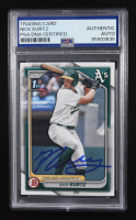 Nick Kurtz Signed 2024 Topps 1st Bowman Trading Card Auto #BD-56 RC (PSA | Autograph Grade PSA Authentic) at PristineAuction.com