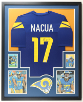 Puka Nacua Signed Rams Custom Framed Jersey Display (JSA) at PristineAuction.com