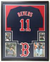 Rafael Devers Signed Red Sox Custom Framed Jersey Display (JSA) at PristineAuction.com