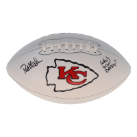 Patrick Mahomes Sr. Signed Chiefs Logo Football Inscribed "Who's Your Daddy?" (Schwartz) at PristineAuction.com