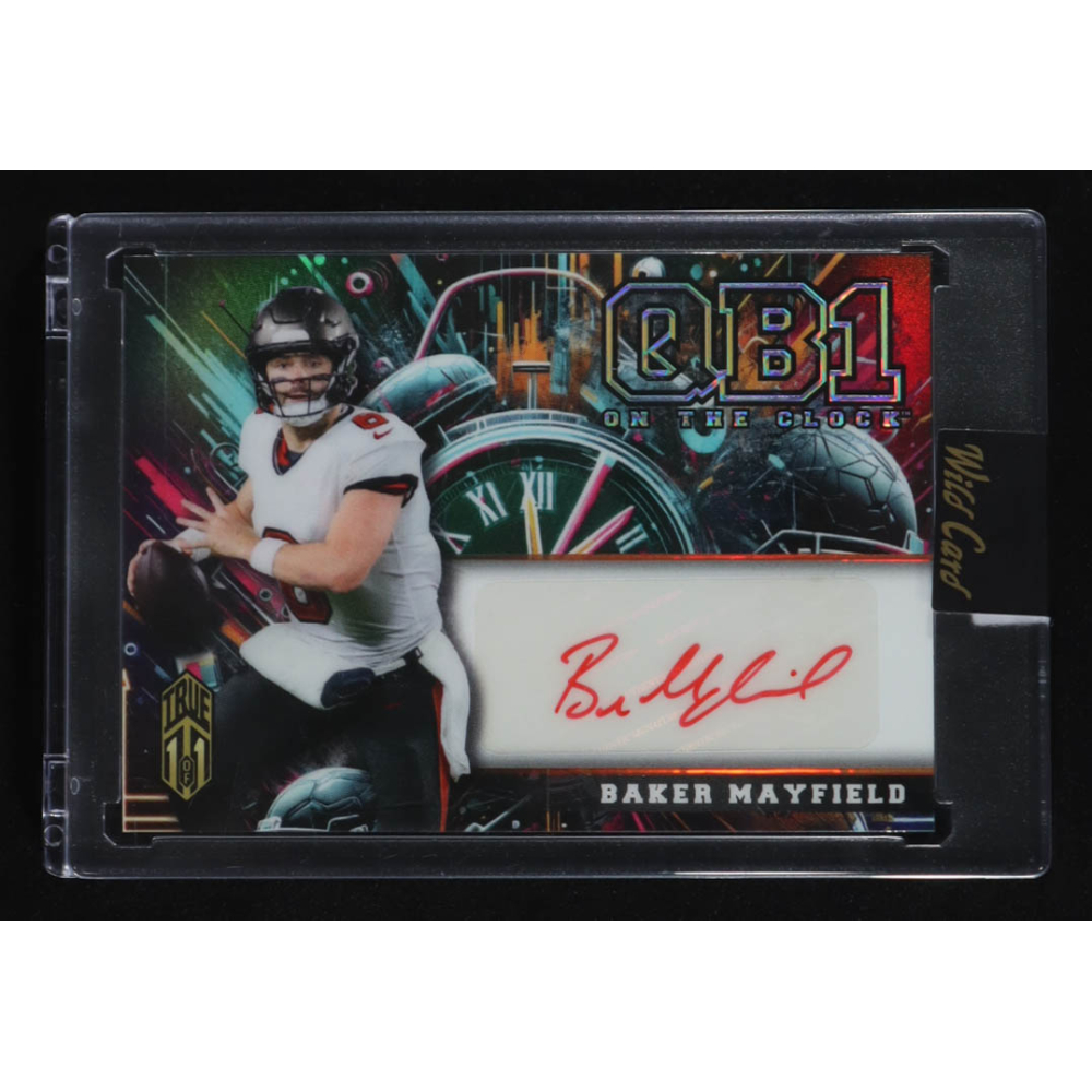Baker Mayfield 2024 Wild Card QB1 On the Clock Autographs #OCDDBM1A #1/1 at PristineAuction.com
