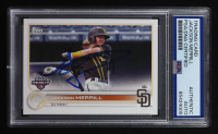 Jackson Merrill Signed 2022 Topps Pro Debut #PD103 RC (PSA | Auto Grade PSA Authentic) at PristineAuction.com