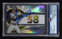 Jackson Merrill Signed 2023 Bowman Chrome Scouts Top 100 #BTP58 RC (PSA | Auto Grade PSA Authentic) at PristineAuction.com