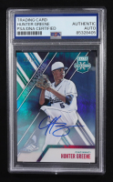 Hunter Greene Signed 2017 Panini Elite Extra Edition Aspirations Trading Card Auto #2 RC #03/10 (PSA | Autograph Grade PSA Authentic) at PristineAuction.com