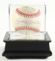 Mickey Mantle, Willie Mays & Duke Snider Signed OAL Baseball in Display Case (PSA) at PristineAuction.com
