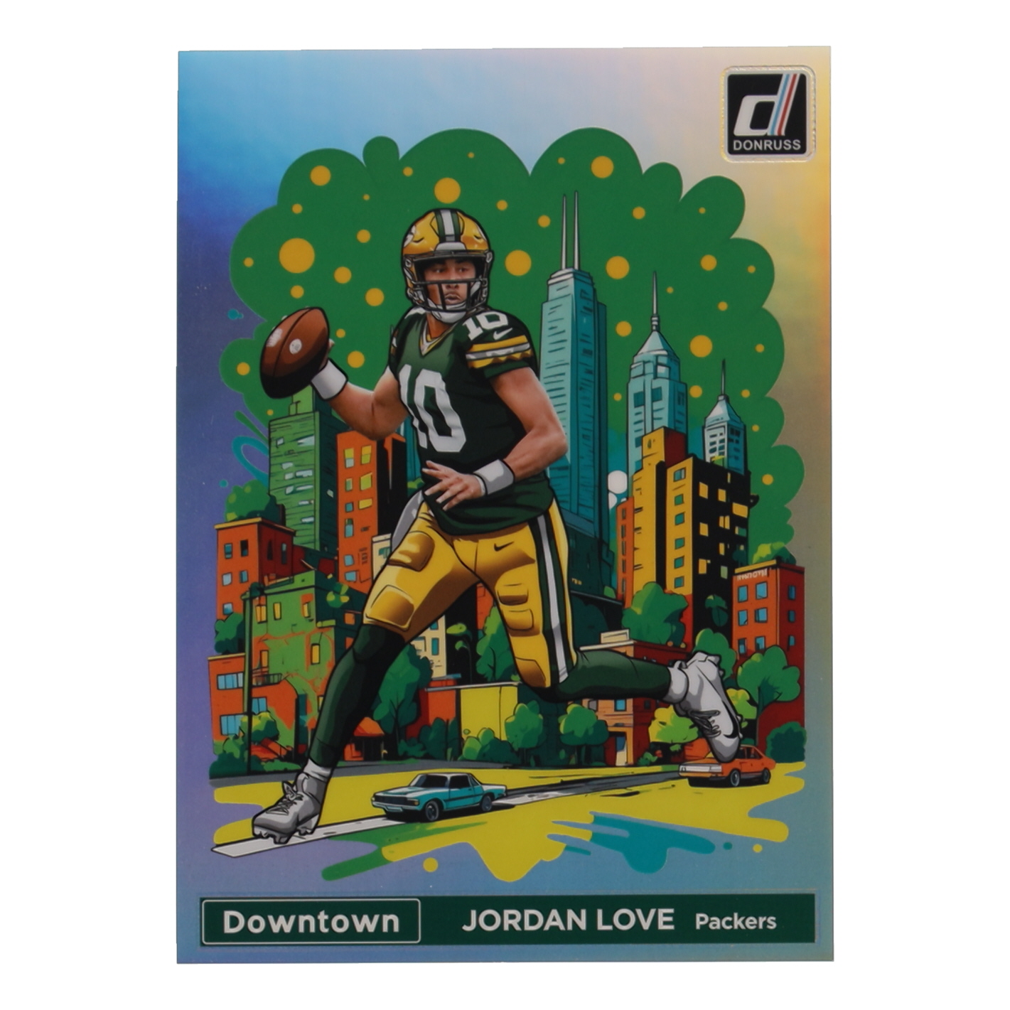 Jordan Love 2024 Panini Donruss Football Oversized Downtown Jumbo #5 at PristineAuction.com Jordan Love 2024 Panini Donruss Football Oversized Downtown Jumbo #5 at PristineAuction.com