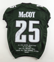 LeSean McCoy Signed Career Highlight Stat Jersey (JSA) at PristineAuction.com