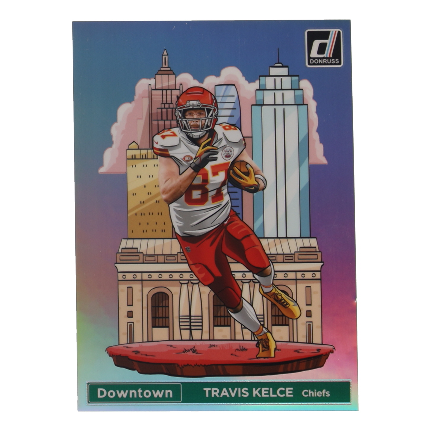 Travis Kelce 2024 Panini Donruss Football Oversized Downtown Jumbo #7 at PristineAuction.com Travis Kelce 2024 Panini Donruss Football Oversized Downtown Jumbo #7 at PristineAuction.com