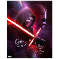 Adam Driver & David Prowse Signed "Star Wars Episode VII: Force Awakens" 11x14 Photo Inscribed "Darth Vader" (CA) at PristineAuction.com
