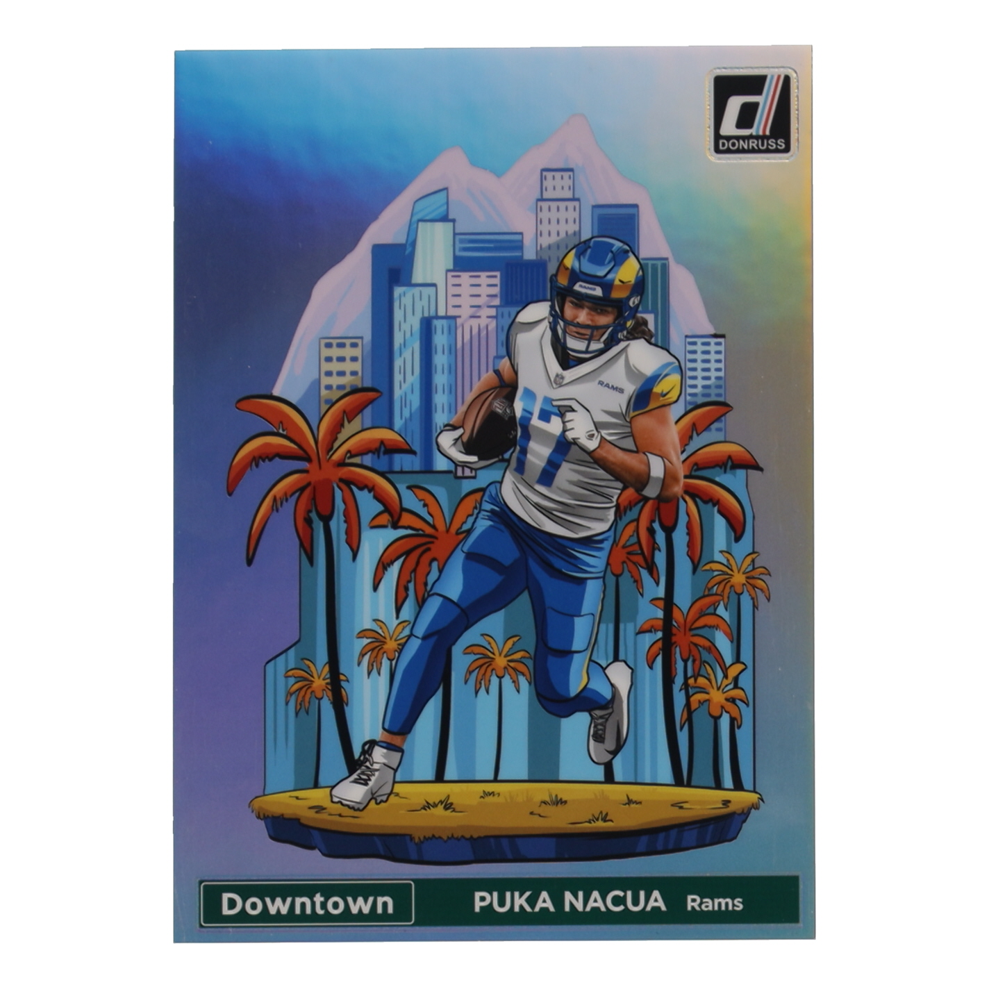 Puka Nacua 2024 Panini Donruss Football Oversized Downtown Jumbo #20 at PristineAuction.com Puka Nacua 2024 Panini Donruss Football Oversized Downtown Jumbo #20 at PristineAuction.com