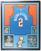 Shai Gilgeous-Alexander Signed Thunder Custom Framed Jersey Display (JSA) at PristineAuction.com