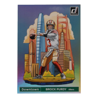 Brock Purdy 2024 Panini Donruss Football Oversized Downtown Jumbo #4 at PristineAuction.com