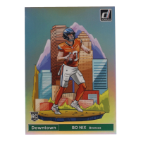 Bo Nix 2024 Panini Donruss Football Oversized Downtown Jumbo #19 RC at PristineAuction.com