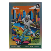 Tyreek Hill 2024 Panini Donruss Football Oversized Downtown Jumbo #3 at PristineAuction.com