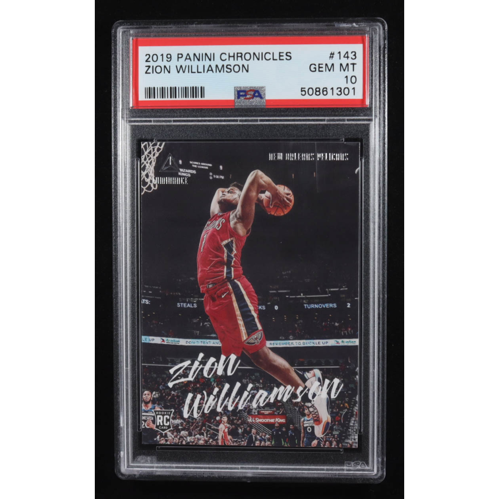 Zion Williamson 2019-20 Panini Chronicles #143 RC / Luminance (PSA 10) at PristineAuction.com